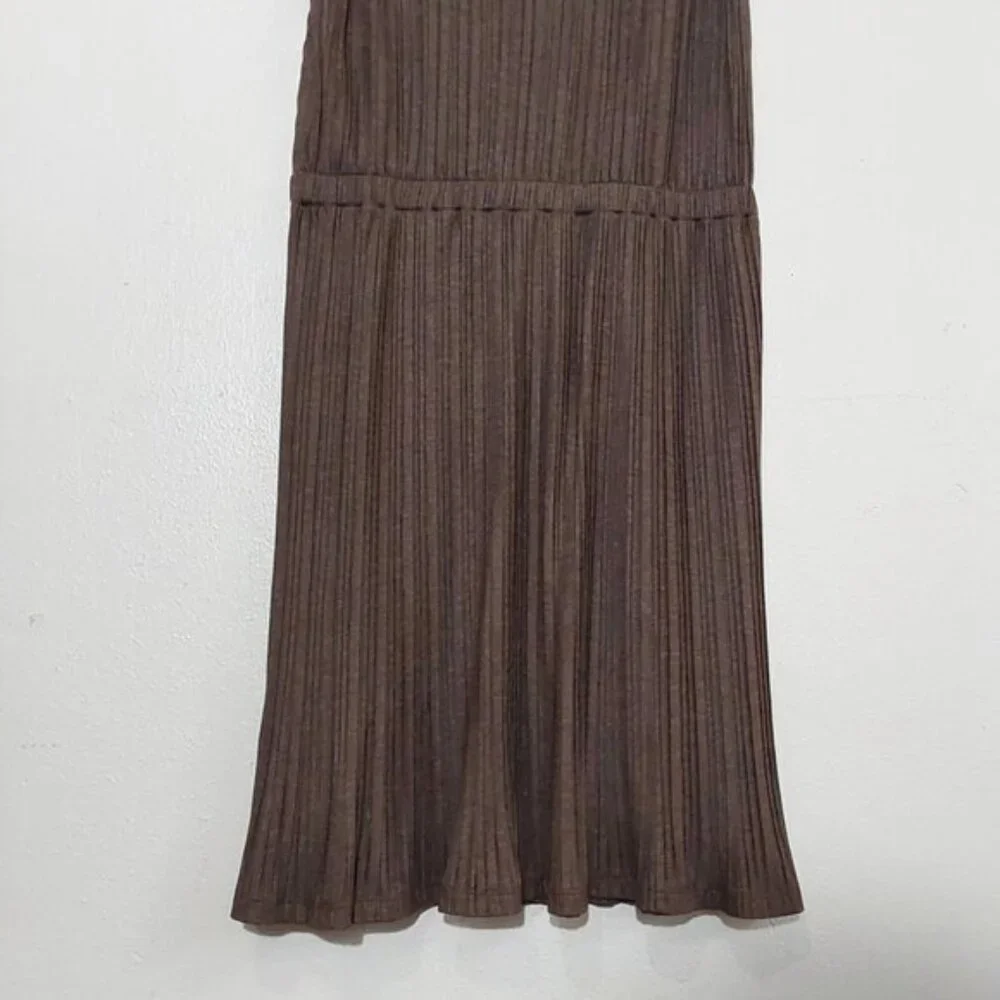 Banana Republic NWT Sleeveless V-Neck Pleated Knit Dress Work/Office/Casual - S - Picture 6 of 8